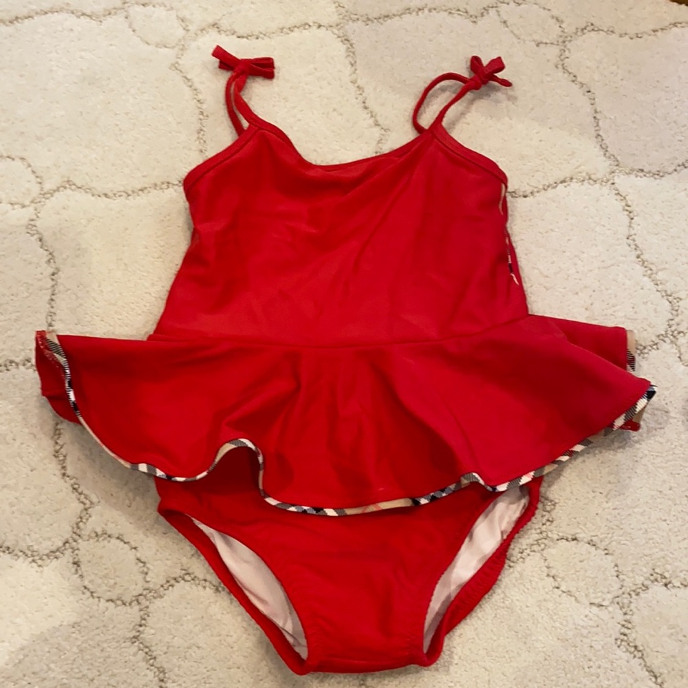 Burberry toddler girl 18 month bathing suit